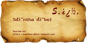 Sántha Ábel névjegykártya
